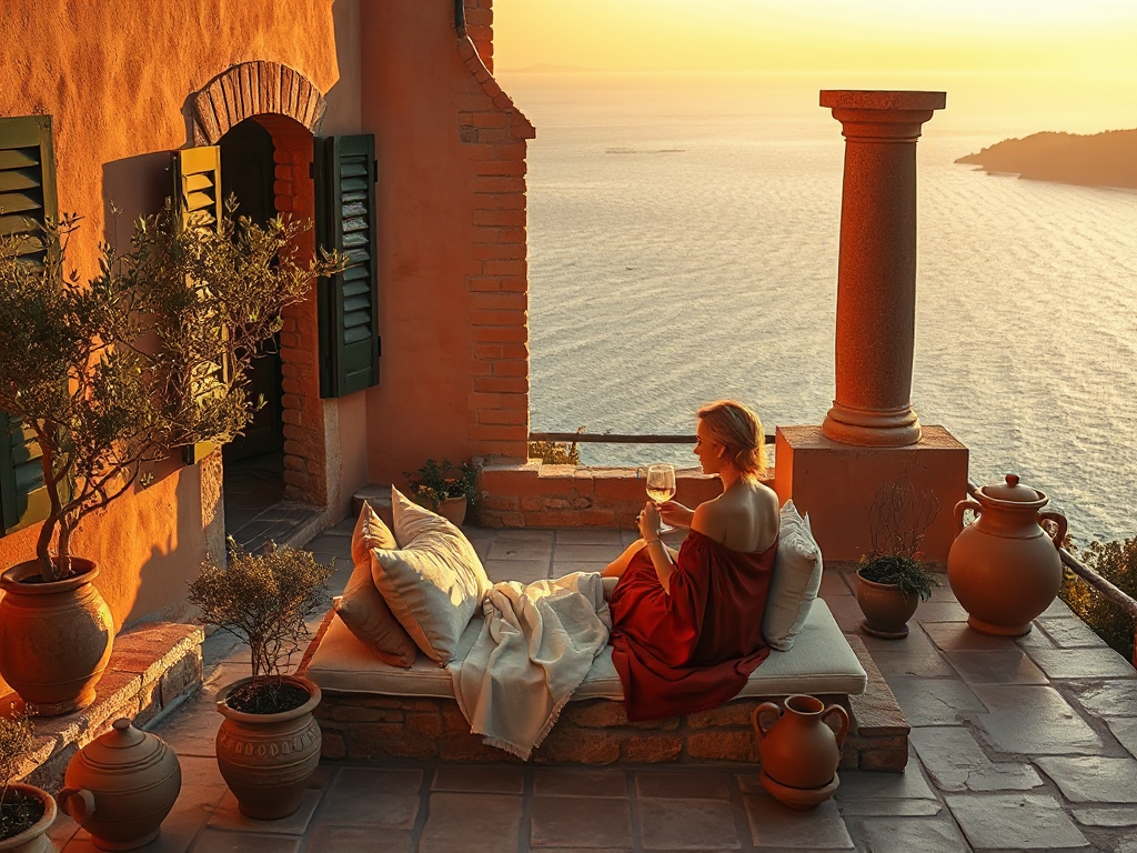 Anchor Mediterranean terrace